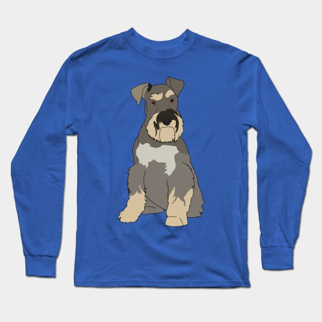 Schnauzer Long Sleeve T-Shirt by AMCArts